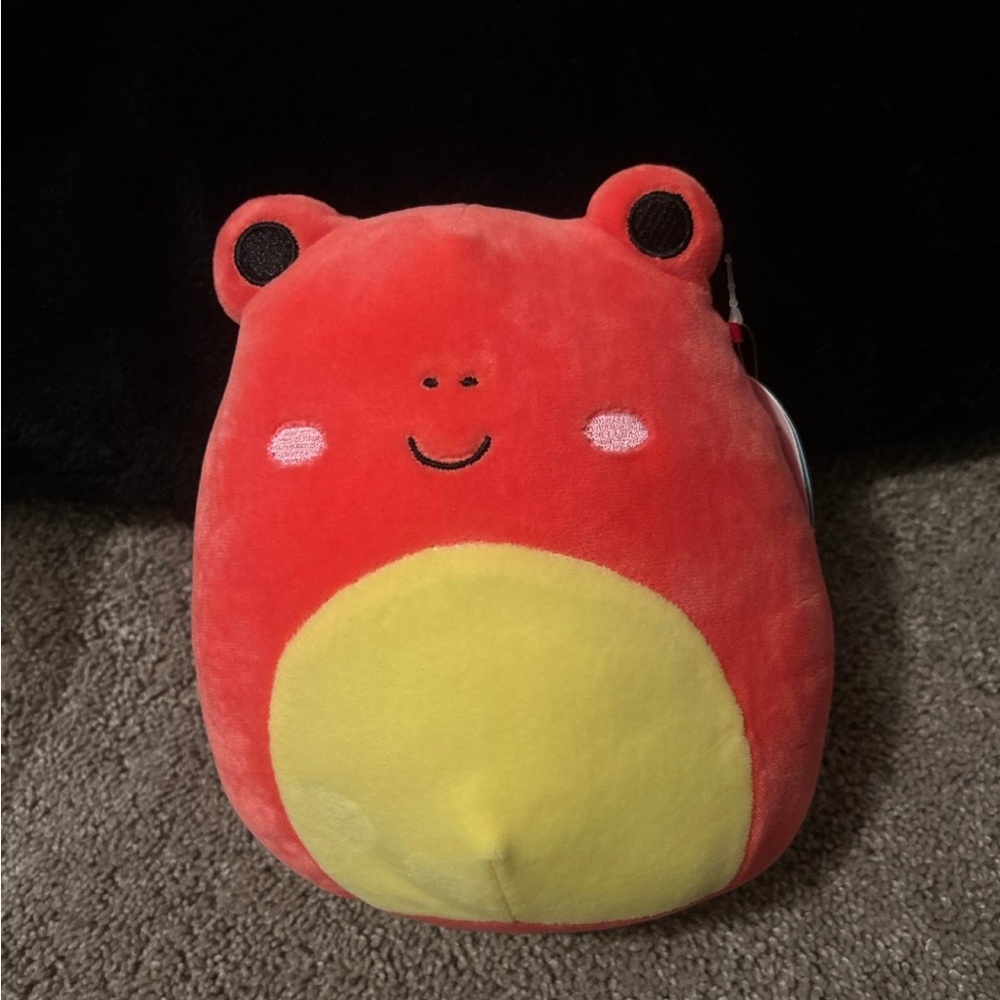 Squishmallows Red and Black Frog Plush